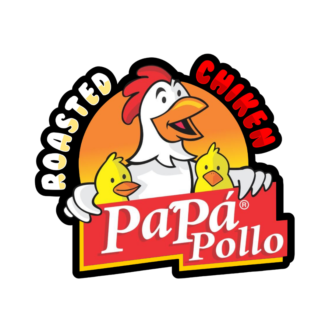 Papa Pollo Roast Chiken Leon Logotipo